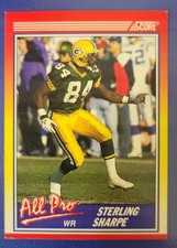 1990 Score Football #589 Sterling Sharpe
