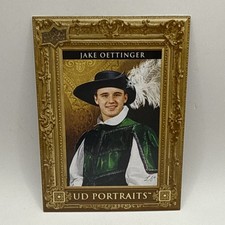 2023-24 Upper Deck Series 1 Hockey UD Portraits Jake Oettinger #P-9 Dallas Stars
