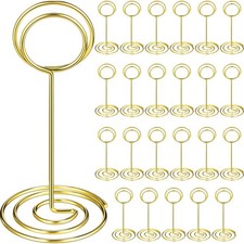 48 Pieces Gold Table Number Holders Wedding Place Card Holders Table Centerpi.