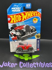 Hot Wheels 2026 Red Mickey Mouse Car 236/250 Screen Time 9/10 N Case
