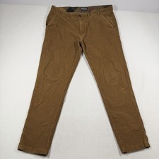 Barbour Corduroy Pants Mens 42x34 Brown Straight Leg Casual Comfort