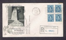 Canada FDC - 1948 - Princess Elizabeth, Scott # 276, Artcraft Block Registered