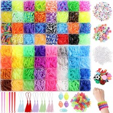 XKDOUS 64 Colors 5000 Rubber Band Bracelet Kit