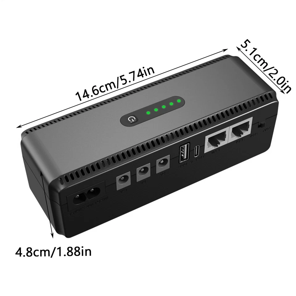 Ups Backup Battery Uninterrupted Battery Mini Router Optical Cat Monitoring Safe - Image 2 of 4
