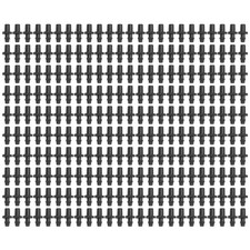 B- 200Pcs/Set Drip Irrigation Barbed Coupling Fitting Connector Garden Watering