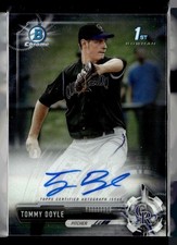 2017 BOWMAN CHROME 1ST PROSPECT AUTO TOMMY DOYLE ROCKIES