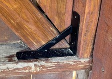 Anti Sag Gate Hardware Kit Corner Brace Hinges Latch Wood Fence Repair Set NEW