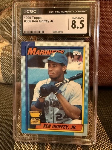 1990 Topps #336 Ken Griffey Jr. Rookie Card CGC 8.5 Nm-Mt