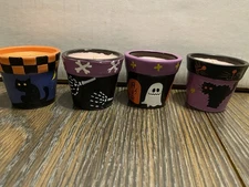Halloween Candles, 2 Inches Tall. Tombstones, Black Cat, Skull, Ghost