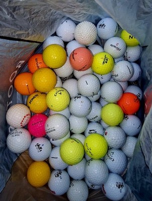 Gebrauchtes Golfball Konvolut (Tasche mit 65) gemischte Marken 