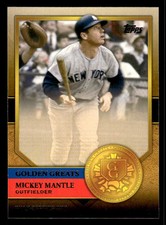 2012 TOPPS MICKEY MANTLE GG-31 MINT GOLDEN GREATS BASEBALL NEW YORK YANKEES