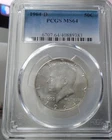 1964-D Kennedy Half Dollar MS64 PCGS Blue Label 50c