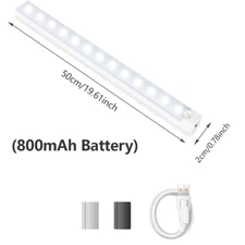 LED Bar Lights Motion Sensor Rechargeable Night Light LED under Cabinet Lamp Sta