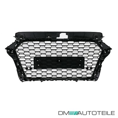 Kühlergrill Wabengrill Grill Schwarz Glanz für Audi A3 8V Facelift 