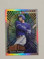 2022 Topps Finest #94FC-GS George Springer Corner Stone Refractor Insert MLB 