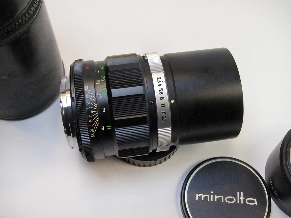 Minolta MC Tele Rokkor-PF 135mm f2.8 Prime Lens Complete Kit - Image 2 of 4