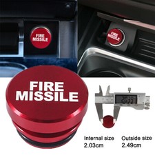 Car Accessories FIRE MISSILE Button Cigarette Lighter Plug Cover Red 12V Parts 