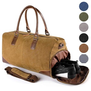 travel bag with separate shoe compartment