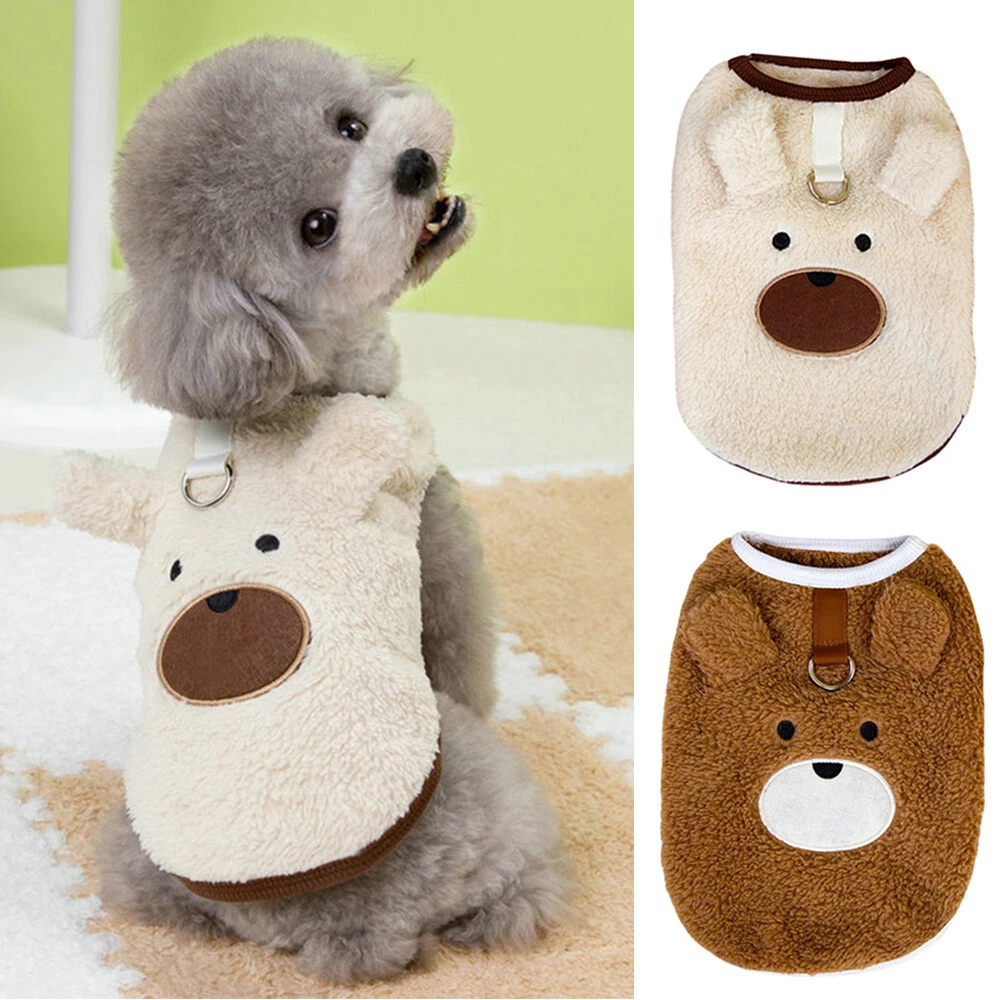 VETEMENTS Orso Modello Animali Domestici Abbigliamento Doppio Lato Velluto Cuccioli Felpe con Cappuccio Fai da Te Cartoni Animati 