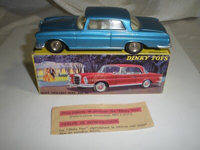 Dinky Toys F n° 533 Coupé Mercedes Benz 300 SE 1/43 jamais joué en boîte