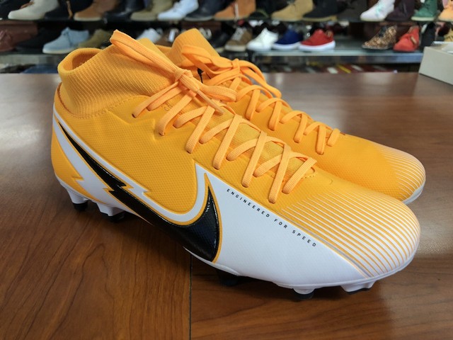 Nike Mercurial Superfly 7 Academy FG/MG AT7946-801 Orange-Black-White Men's  US11 for sale online | eBay