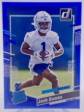 2023 Donruss Football Blue Press Proof Josh Downs #345 Rated Rookie Colts