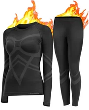 Womens UNIQUEBELLA thermal underwear set with long sleeves in a bag size M/L