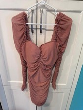 New juniors teen Fashion Nova Mariah ruched mini dress size small