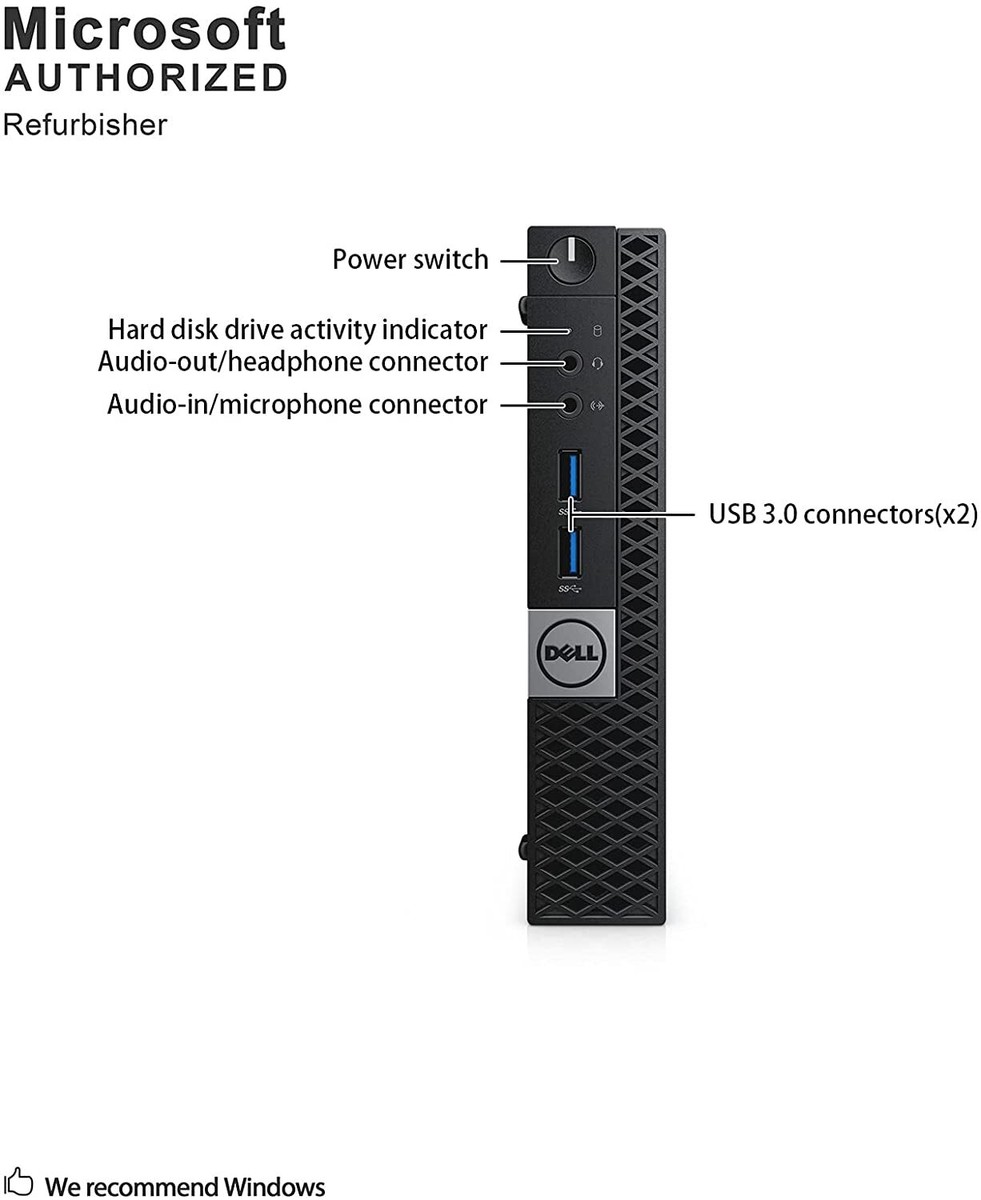 Dell Optiplex 3040 Micro Mini PC i7-6700T 16GB Ram 512GB SSD Win11