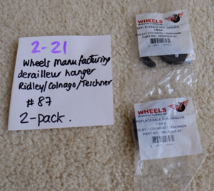 2-pack Wheels Manufacturing Derailleur Hanger #87 Ridley/Colnago/ Teschner NEW