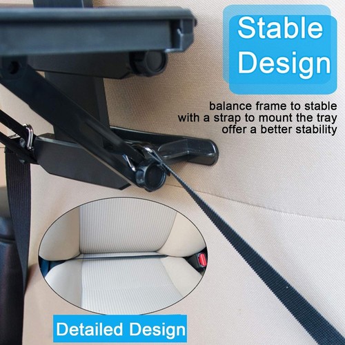 Multifunctional Car Table & Folding Desk with Phone Holder - Perfect for Travel - Picture 8 of 8