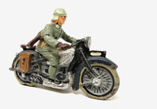 Lineol/Hausser/Elastolin, Kradmelder, Motorrad Fahrer (184)