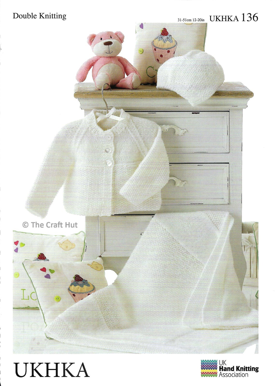 Hand Knitting PATTERN Double Knit Baby Child Cardigan, Hat Blanket UKHKA136 New