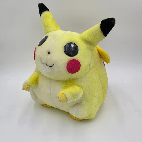 VTG 1999 Pikachu 15" Plush Official Nintendo Play by Play Chunkachu Yellow Large