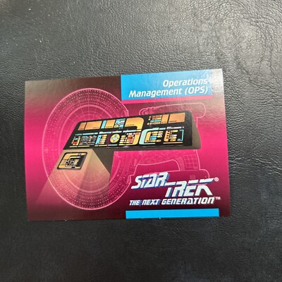 Jb101d Star Trek The Next Generation 1992 #098 Enterprise Management Operating