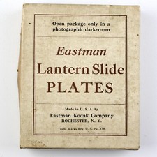 Eastman Regular Glass Lantern Slide Plates 3.25 x 4 in. - Open Box Package of 12