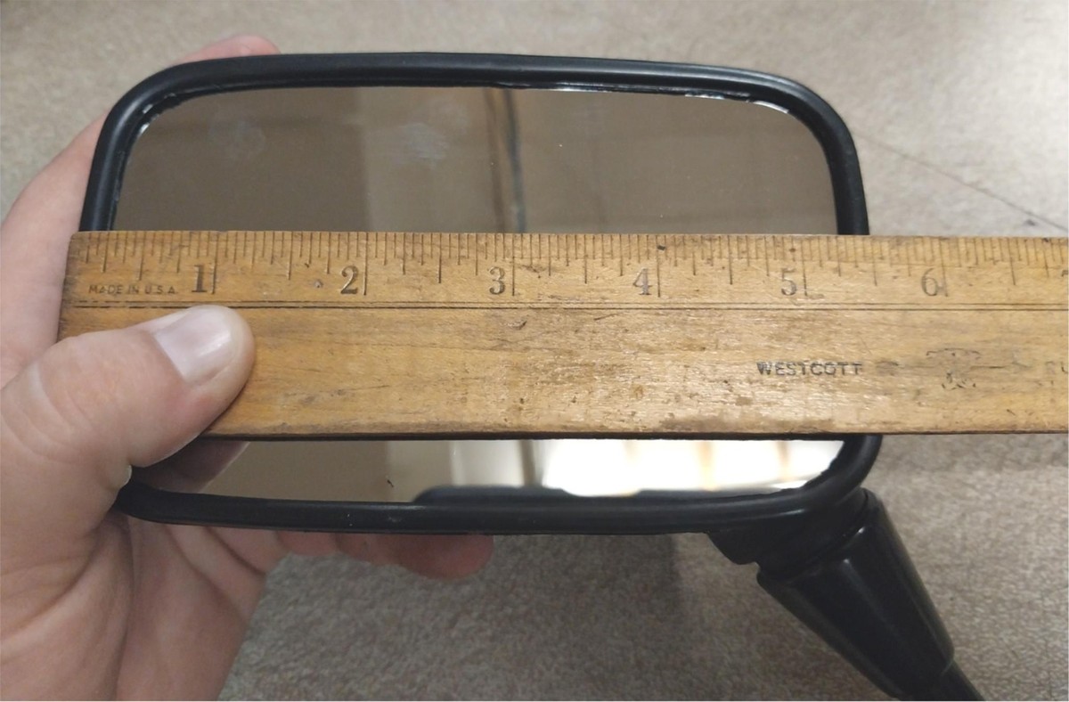 Left Black Matte Fairing Mirror Tinted Glass Kawasaki ZX900