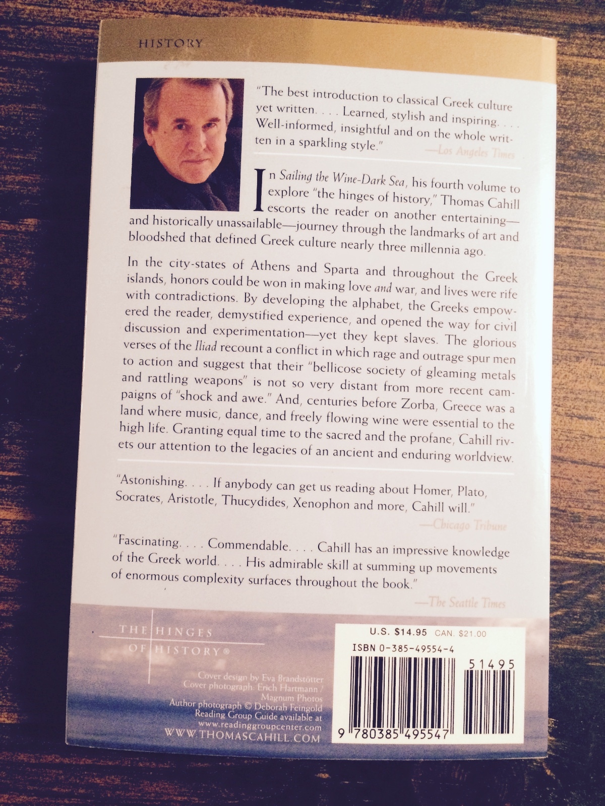 Sailing the WineDark Sea Why the Greeks Matter by Thomas Cahill S