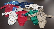 Carter 6 Month Baby Boy Lot of 9 Winter Long Sleeve Snap Body Suits / One Piece