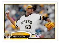 ⚾️ 2012 ~ Topps Opening Day #34 ~ James McDonald ~ Pirates ~ NmMt=8