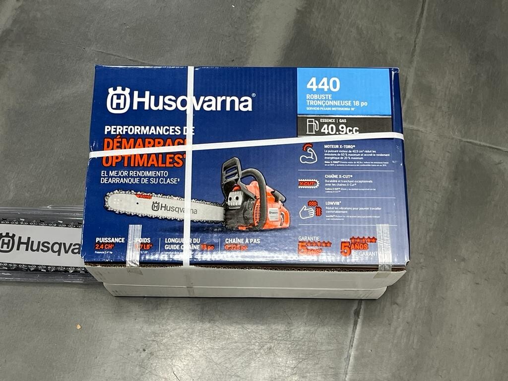 Husqvarna 440 Gas Chainsaw with XCut Chain 2Cycle XTorq Engine