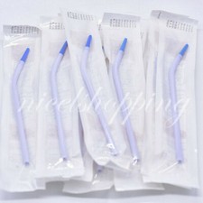 200x Tubo de succión quirúrgico dental desechable Tubo de succión Adaptador largo delgado