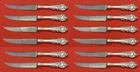 Sir Christopher by Wallace Sterling Silver Steak Knife Custom Set 12 8 3/4" Serr