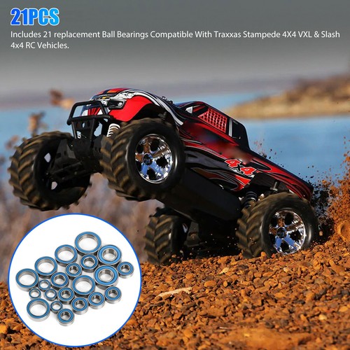 21Pcs RC Bearings Kit for Traxxas Slash 4x4 Rustler Stampede 4X4 VXL Telluride - Picture 3 of 9