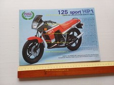 Fantic Motor 125 Sport HP1 1985 depliant originale inglese brochure