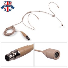 Headworn Headset Microphone Condenser Mic 3-pin Xlr Plug For Transmitter Uk E1n5