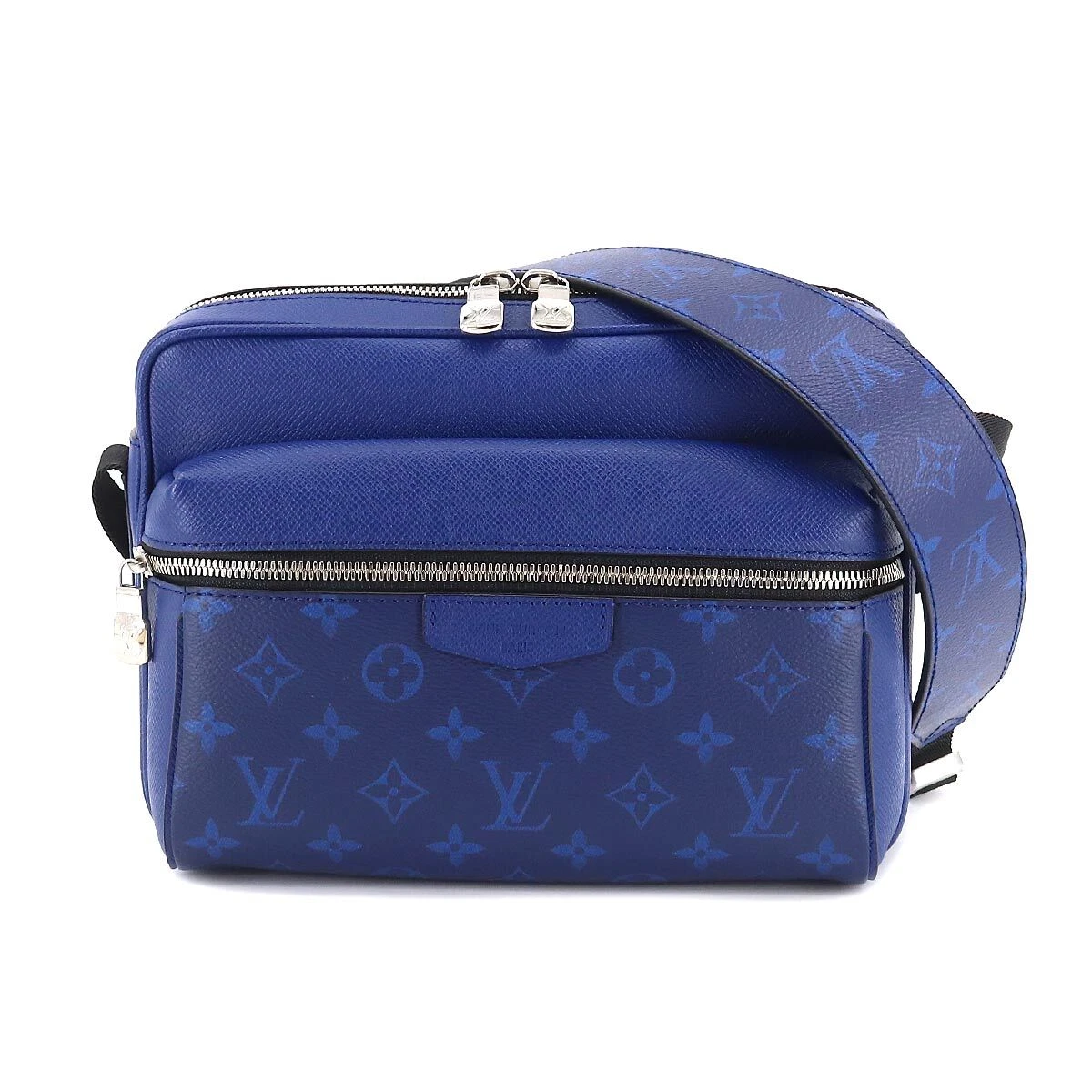 LOUIS VUITTON Taigarama Outdoor Messenger Shoulder Bag Cobalt