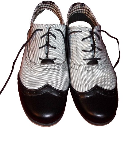 New Haruta 370W Lace-Up Oxford Shoes 2E Width Women's Denim Size
