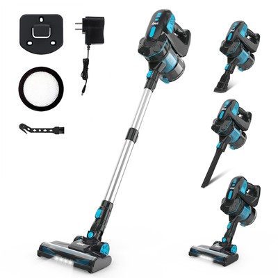 Cordless Vacuum Cleaner Stick Vacuum up to 40min 6In1 For Household Cleaning New