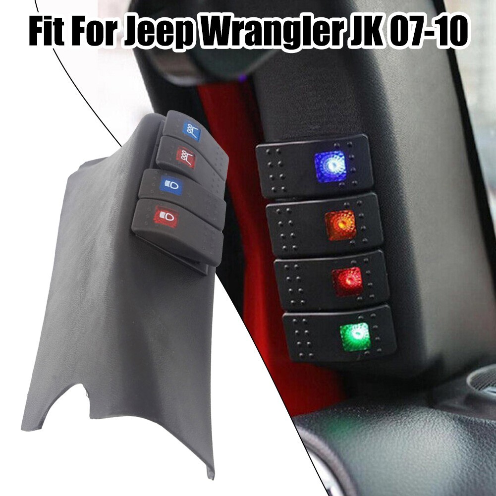 Premium Quality Left Side Rocker Switch Pod Panel for Jeep Wrangler JK